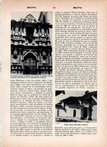 LAMINA V26961: Templo de San Franscisco en La Paz, Bolivia