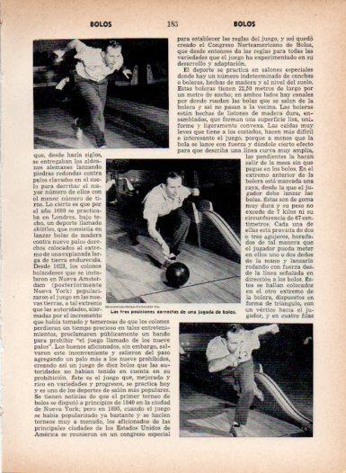 LAMINA V26962: Las tres posiciones de una jugada de bolos