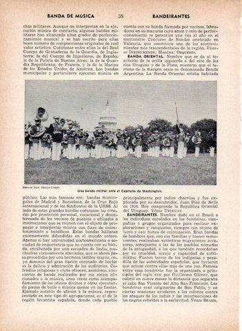 LAMINA V26886: Banda militar ante el Capitolio de Washington
