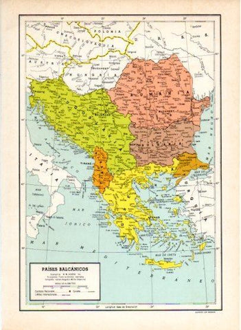 LAMINA V26877: Mapa de los Paises Balticos