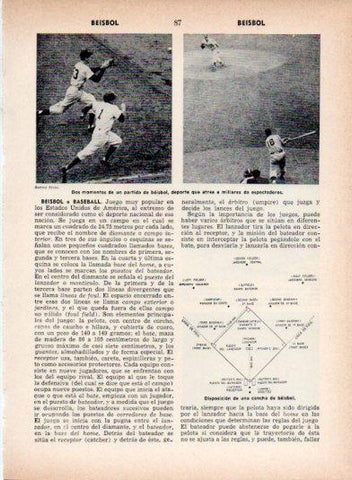 LAMINA V26912: Disposicion de una cancha de beisbol 