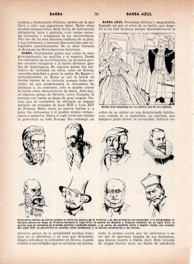 LAMINA V26893: Estilos de barba en diversas epocas