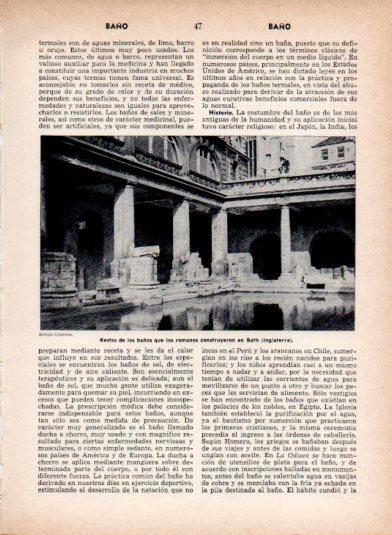 LAMINA V26892: Baños romanos en Bath, Inglaterra
