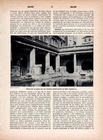LAMINA V26892: Baños romanos en Bath, Inglaterra