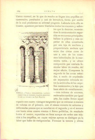 LAMINA V27030: Huelva. Tabla ornamental de la iglesia de San Martin en Niebla