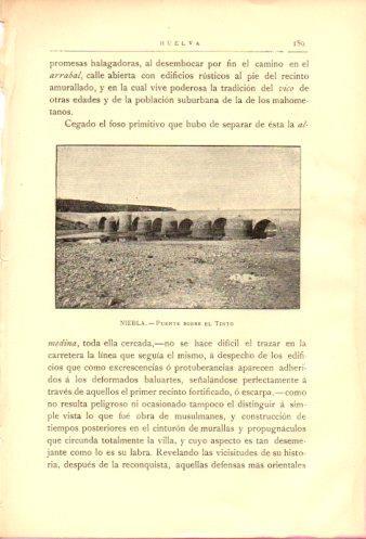 LAMINA V27024: Huelva. Puente sobre el Tinto en Niebla