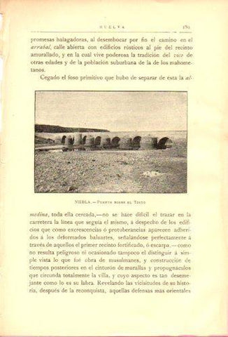 LAMINA V27024: Huelva. Puente sobre el Tinto en Niebla