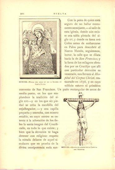 LAMINA V27039: Huelva. Cristo de la capilla del Hospital de Moguer