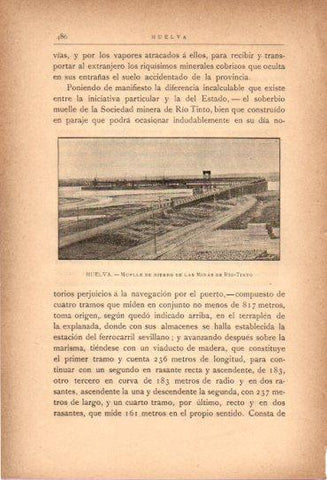 LAMINA V27058: Huelva. Muelle de hierro de las Minas de Rio Tinto