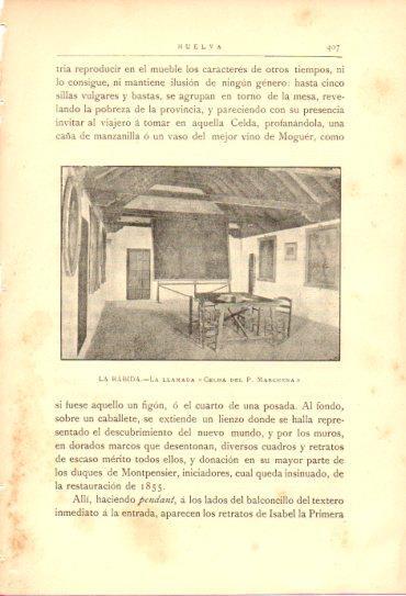 LAMINA V27049: Huelva. Celda del P. Marchena en La Rabida