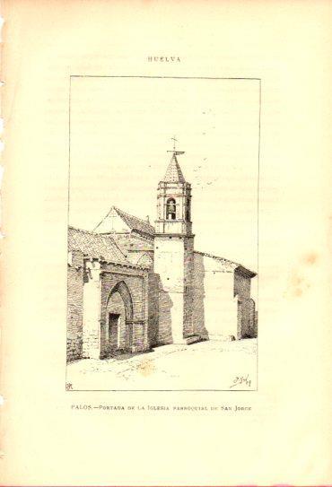 LAMINA V27041: Huelva. Iglesia de San Jorge en Palos