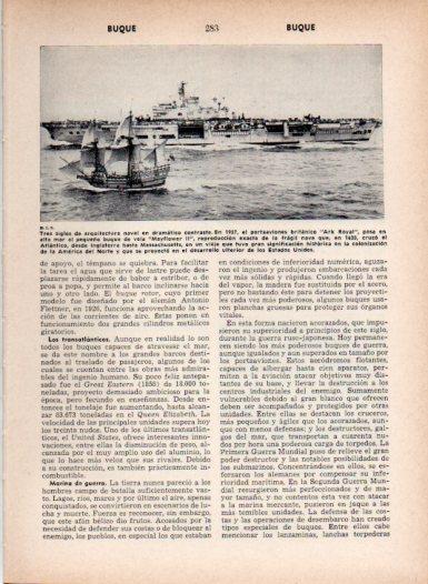 LAMINA V27014: Portaaviones Ark Royal  junto al Mayflower II
