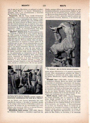 LAMINA V26981: El centauro por E. A. Bourdelle