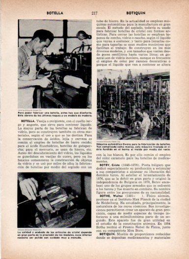 LAMINA V26980: Maquina Owens para la fabricacion de botellas