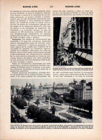 LAMINA V27005: Plaza de Mayo en Buenos Aires