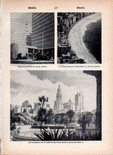 LAMINA V26991: Vistas de Rio de Janeiro y Sao Paulo