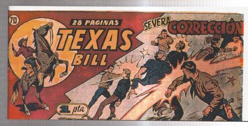 Facsimil: Texas Bill numero 70: Severa Correccion