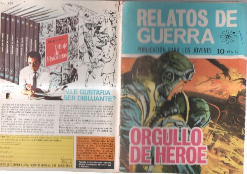 Relatos de Guerra numero 189: Orgullo de heroe