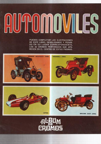 Album de cromos: Automoviles