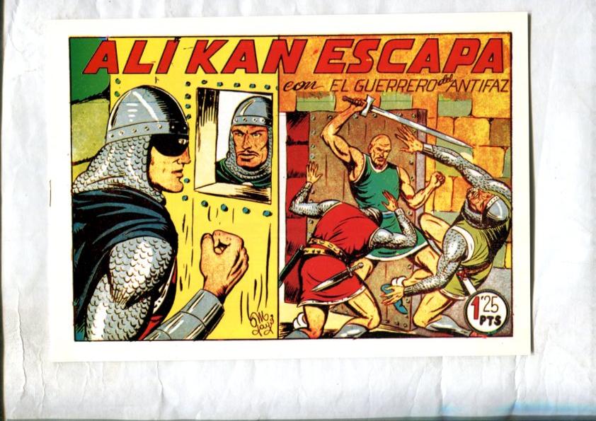 Facsimil: El Guerrero del Antifaz numero 128: Ali Kan escapa