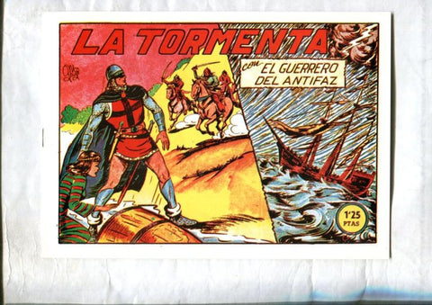 Facsimil: El Guerrero del Antifaz numero 148: La tormenta