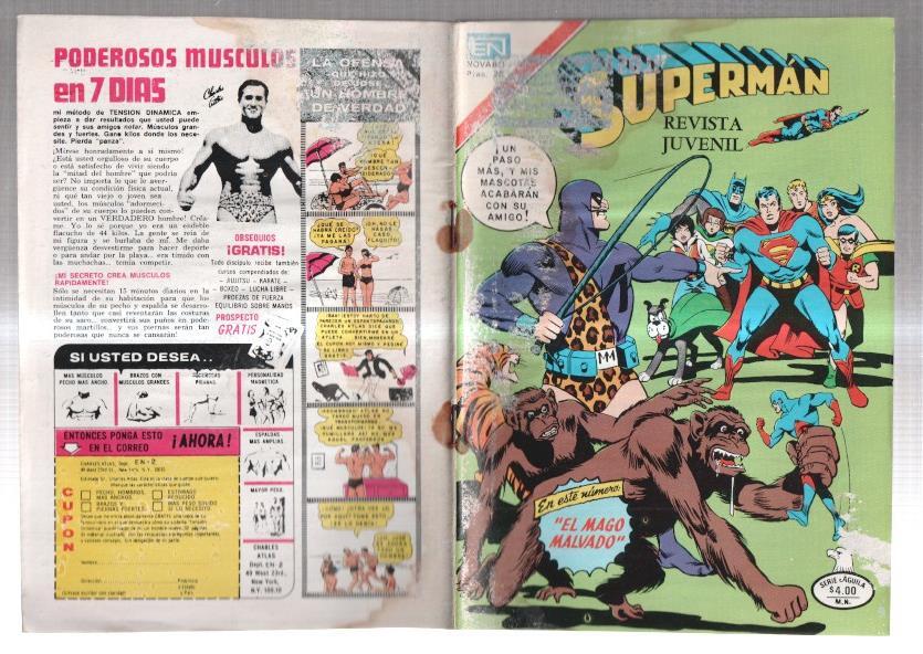 Novaro serie Aguila: Superman numero 1201 (grapa huellas humedad)