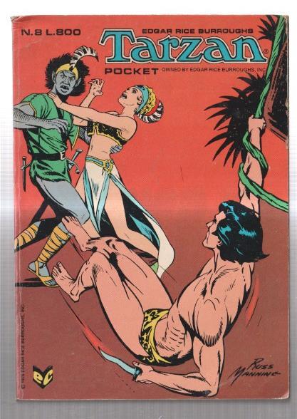 Tarzan pocket numero 08: dibujos de Russ Manning, Alberto Giolitti, Doug Wildey, etc
