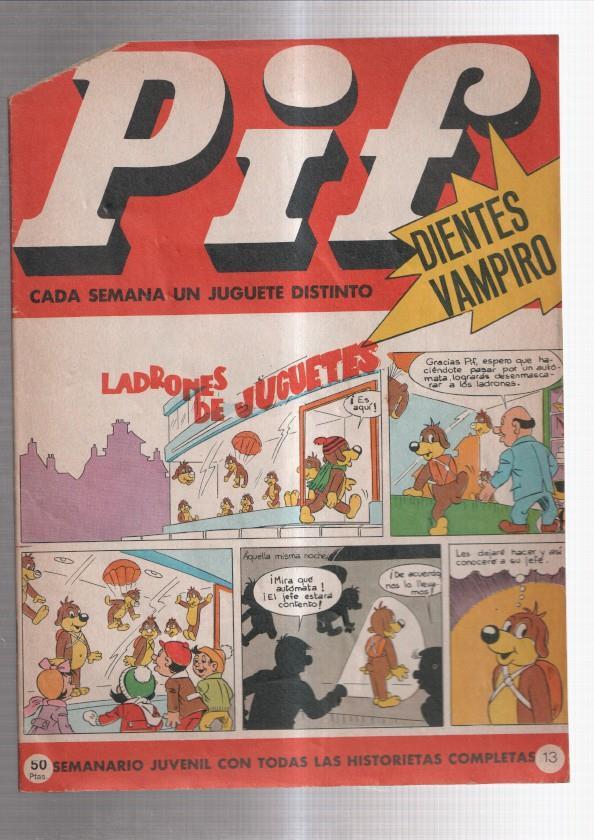 semanario juvenil Pif numero 13: Rahan: Los peces mujer