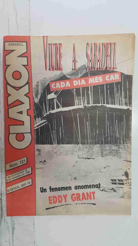 Revista: Claxon num 121, del 23 d'octubre al 5 de novembre de 1989 - Un fenomen anomenat Eddy Grant