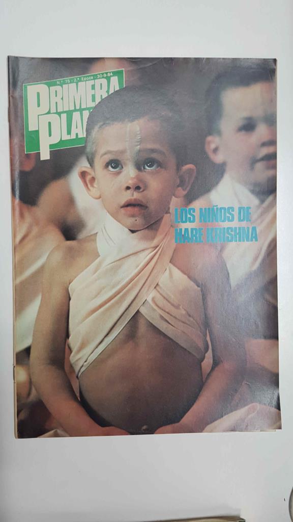 Revista Primera Plana: num 75, 2a epoca 30/9/84 - Los niños de Hare Krishna