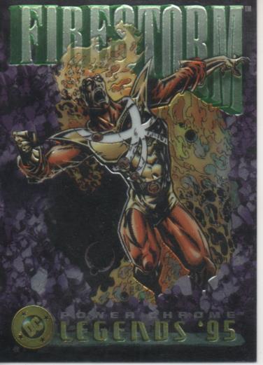 Cromo E004681: Trading Card. DC Power Chrome. Legends'95, nº 70 Firestorm