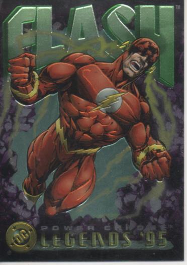 Cromo E004675: Trading Card. DC Power Chrome. Legends'95. nº 64 Flash