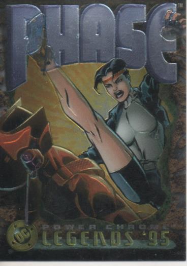 Cromo E004671: Trading Card. DC Power Chrome. Legends'95, nº 59 Phase