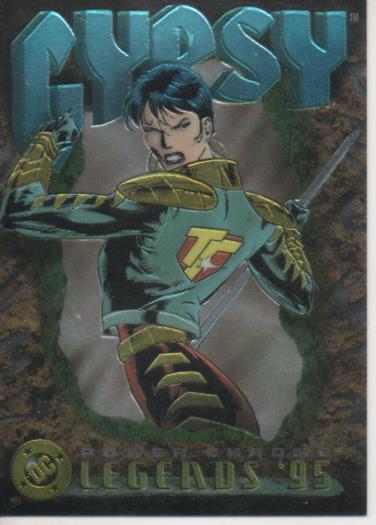 Cromo E004666: Trading Card. DC Power Chrome. Legends'95, nº 54, Gypsy