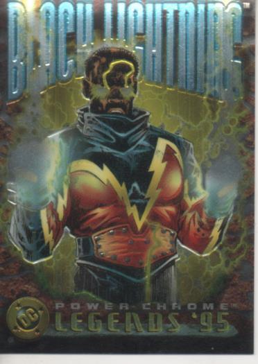 Cromo E004661: Trading Card. DC Power Chrome. Legends'95, nº 49 Black Lightning