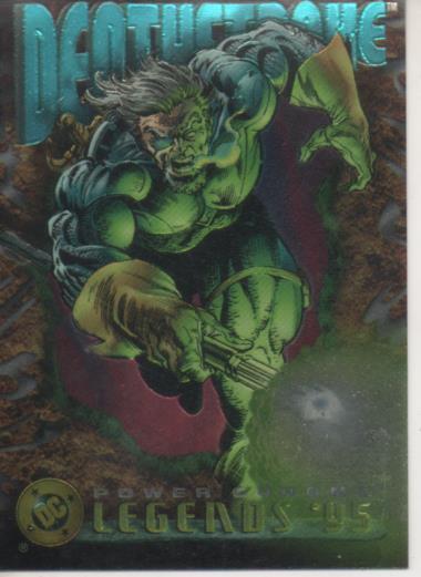 Cromo E004660: Trading Card. DC Power Chrome. Legends'95, nº 47 Deathstroke