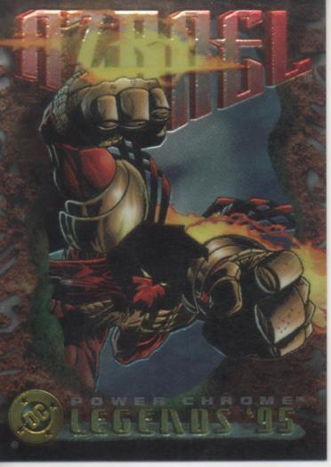 Cromo E004656: Trading Card. DC Power Chrome. Legends'95, nº 42 Azrael