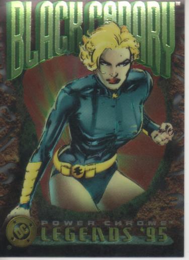 Cromo E004655: Trading Card. DC Power Chrome. Legends'95, nº 41 Black Canary