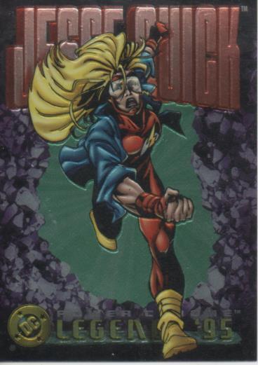 Cromo E004684: Trading Card. DC Power Chrome. Legends'95, nº 73 Jesse Quick