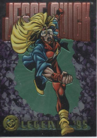 Cromo E004684: Trading Card. DC Power Chrome. Legends'95, nº 73 Jesse Quick