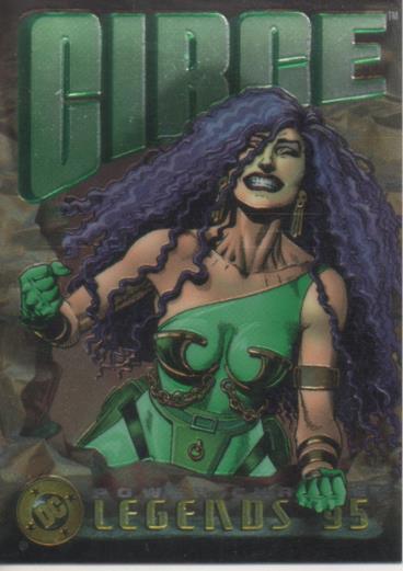 Cromo E004710: Trading Card. DC Power Chrome. Legends'95, nº 101 Circe