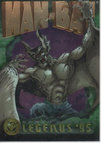 Cromo E004707: Trading Card. DC Power Chrome. Legends'95, nº 98 Man-Bat