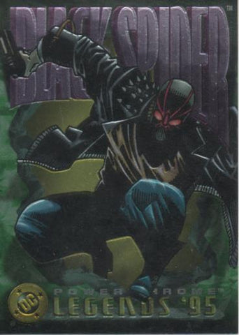 Cromo E004702: Trading Card. DC Power Chrome. Legends'95, nº 93 Black Spider