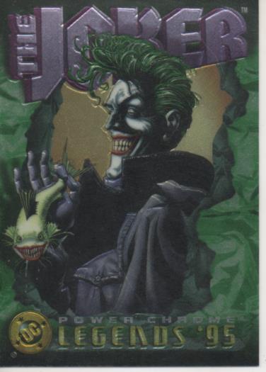 Cromo E004701: Trading Card. DC Power Chrome. Legends'95, nº 92 The Joker