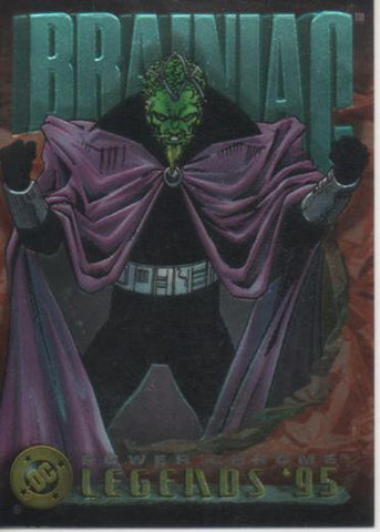 Cromo E004695: Trading Card. DC Power Chrome. Legends'95, nº 86 Brainiac