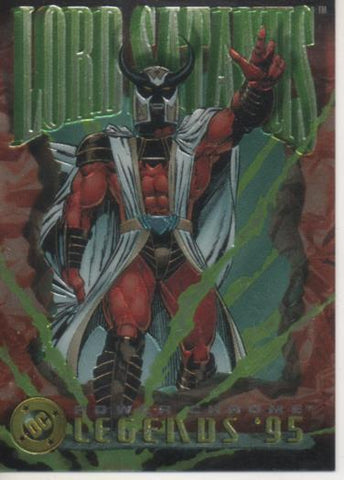 Cromo E004694: Trading Card. DC Power Chrome. Legends'95, nº 85 Lord Satanus