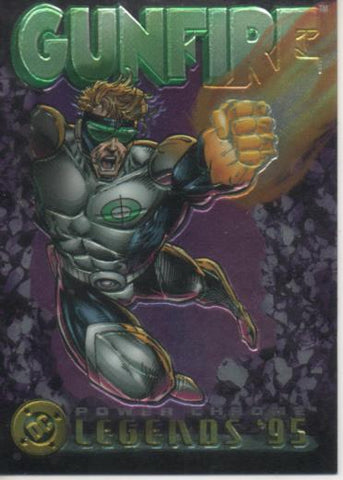 Cromo E004688: Trading Card. DC Power Chrome. Legends'95, nº 78 Gunfire