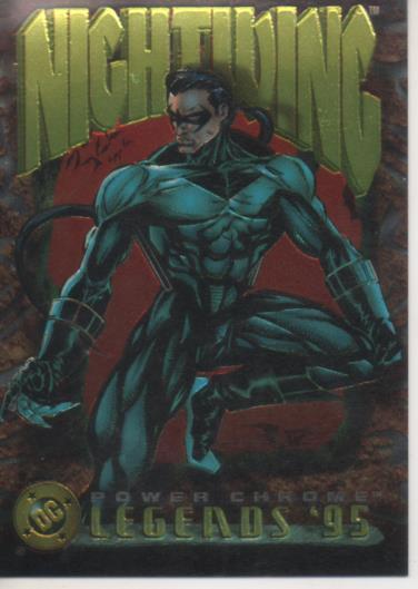 Cromo E004653: Trading Card. DC Power Chrome. Legends'95, nº 39 Nightwing