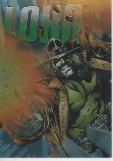 Cromo E004617: Trading Card. DC Power Chrome. Legends'95, nº H.9 Lobo