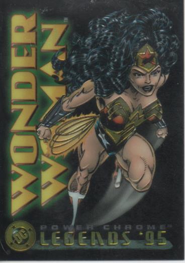 Cromo E004619: Trading Card. DC Power Chrome.  Legends'95, nº 2 Wonder Woman